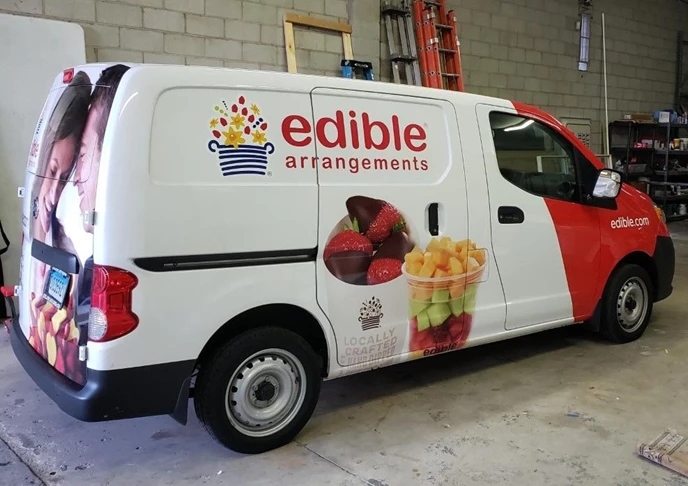 Vehicle Decals & Lettering for Edible Arrangements