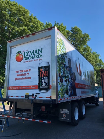 Vehicle Decals & Lettering for Lyman Orchards Box Truck