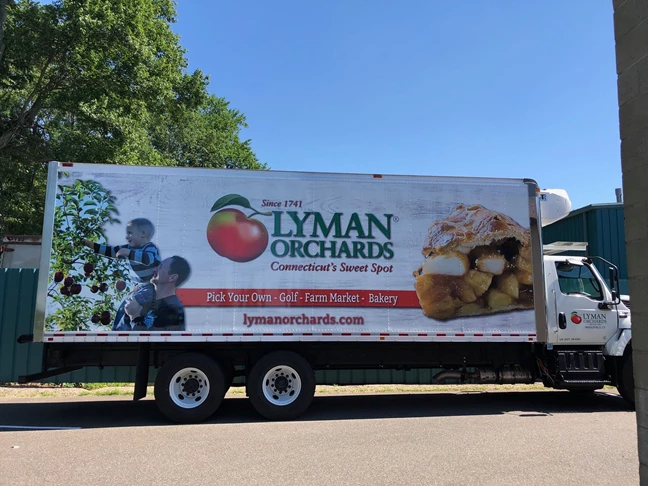 Vehicle Decals & Lettering for Lyman Orchards