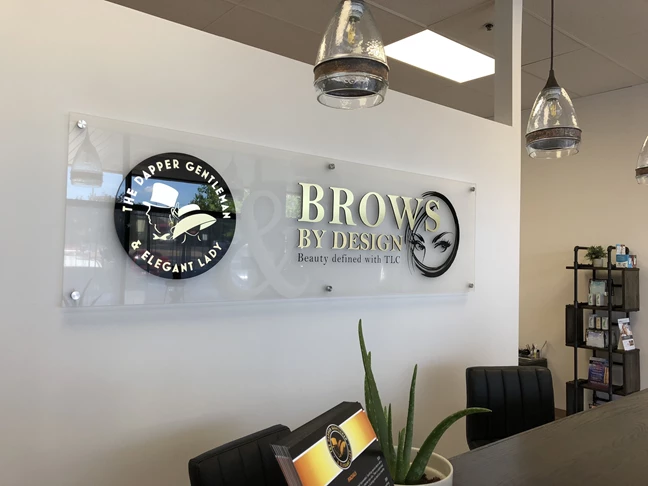 3D Signs & Dimensional Letters & Logos for Brows by Design